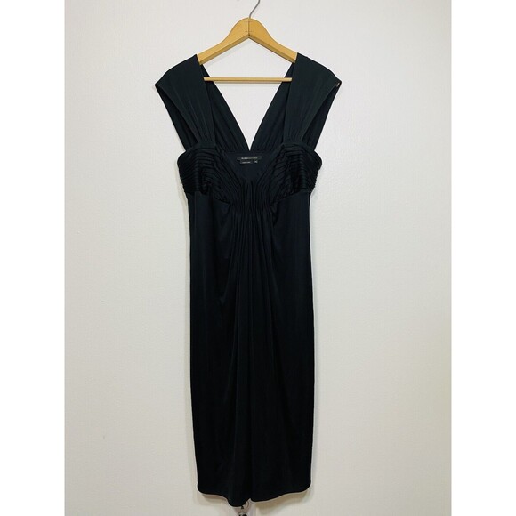 BCBG MaxAzria Empire Waist Black Party Dress Formal Dress Sz M - Picture 1 of 9